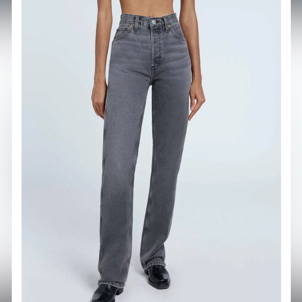 RE/DONE 90S HIGH RISE LOOSE VINTAGE ASH GREY